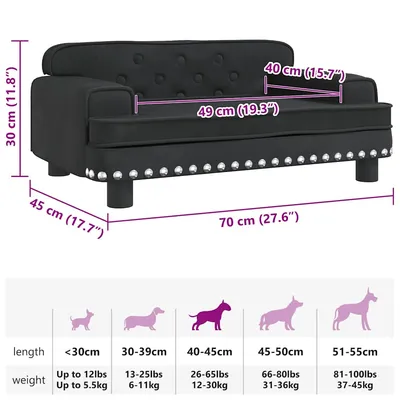 vidaXL lit pour chien Velours vidaXL lit pour chien Velours