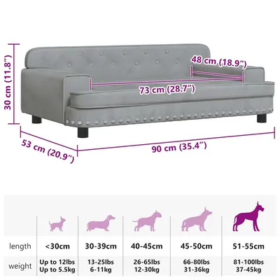 vidaXL lit pour chien Velours vidaXL lit pour chien Velours
