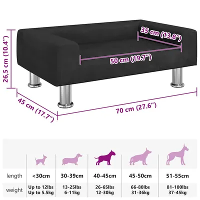 vidaXL lit pour chien Velours vidaXL lit pour chien Velours