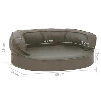 vidaXL matelas de lit pour chien Tissu