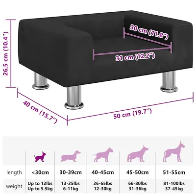 vidaXL lit pour chien Velours vidaXL lit pour chien Velours