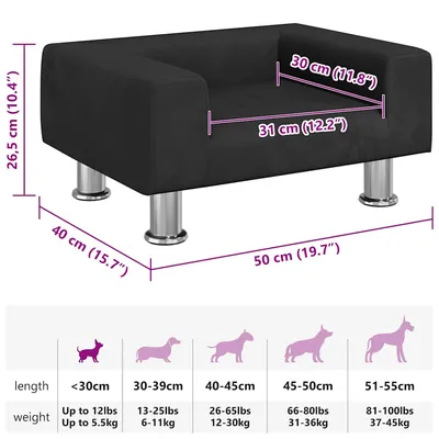 vidaXL lit pour chien Velours vidaXL lit pour chien Velours