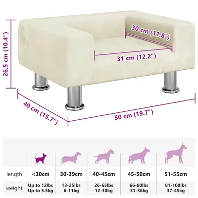 vidaXL lit pour chien Velours vidaXL lit pour chien Velours