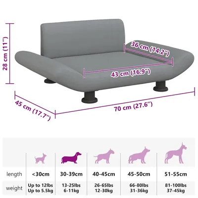 vidaXL lit pour chien Tissu vidaXL lit pour chien Tissu