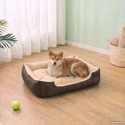 vidaXL lit pour chiens Tissu