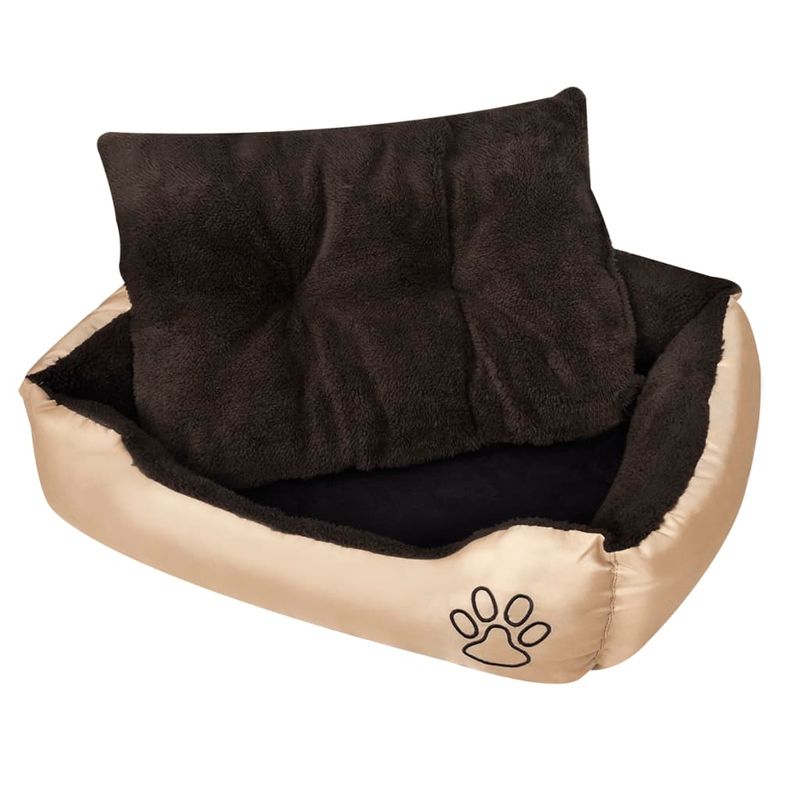vidaXL lit pour chiens Tissu