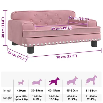 vidaXL lit pour chien Velours vidaXL lit pour chien Velours