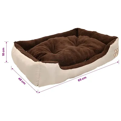 vidaXL lit pour chiens Tissu vidaXL lit pour chiens Tissu