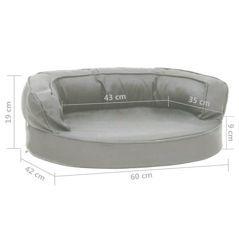 vidaXL matelas de lit pour chien Tissu