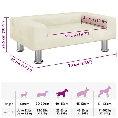 vidaXL lit pour chien Velours vidaXL lit pour chien Velours