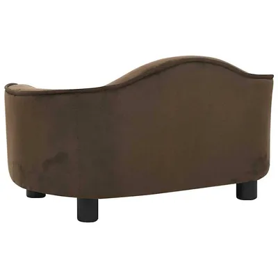 vidaXL canapé pour chien Peluche