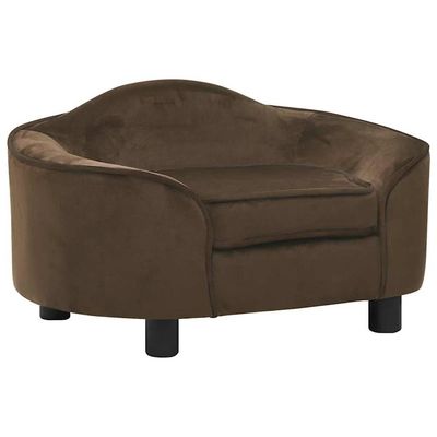 vidaXL canapé pour chien Peluche