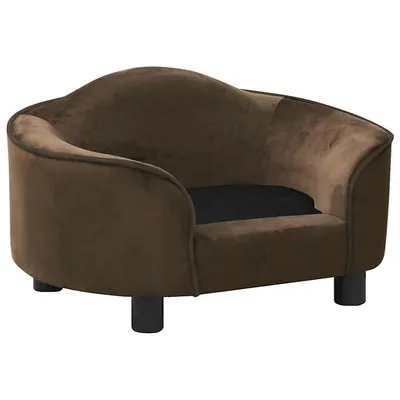 vidaXL canapé pour chien Peluche