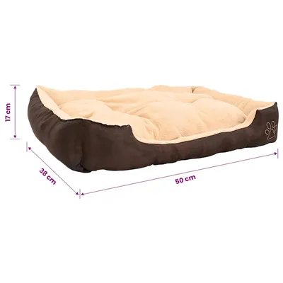 vidaXL lit pour chiens Tissu vidaXL lit pour chiens Tissu