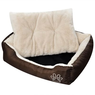 vidaXL lit pour chiens Tissu