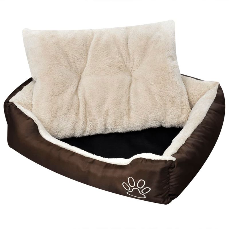 vidaXL lit pour chiens Tissu