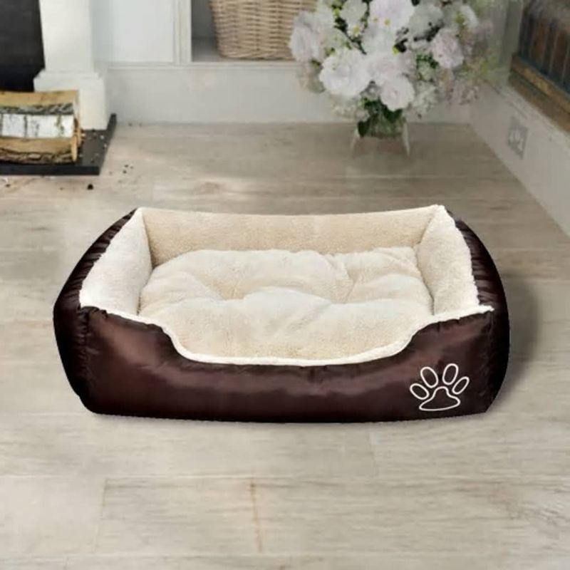 vidaXL lit pour chiens Tissu