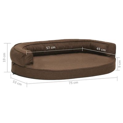 vidaXL matelas de lit pour chien Tissu