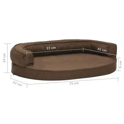 vidaXL matelas de lit pour chien Tissu