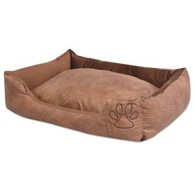 vidaXL lit pour chiens Tissu