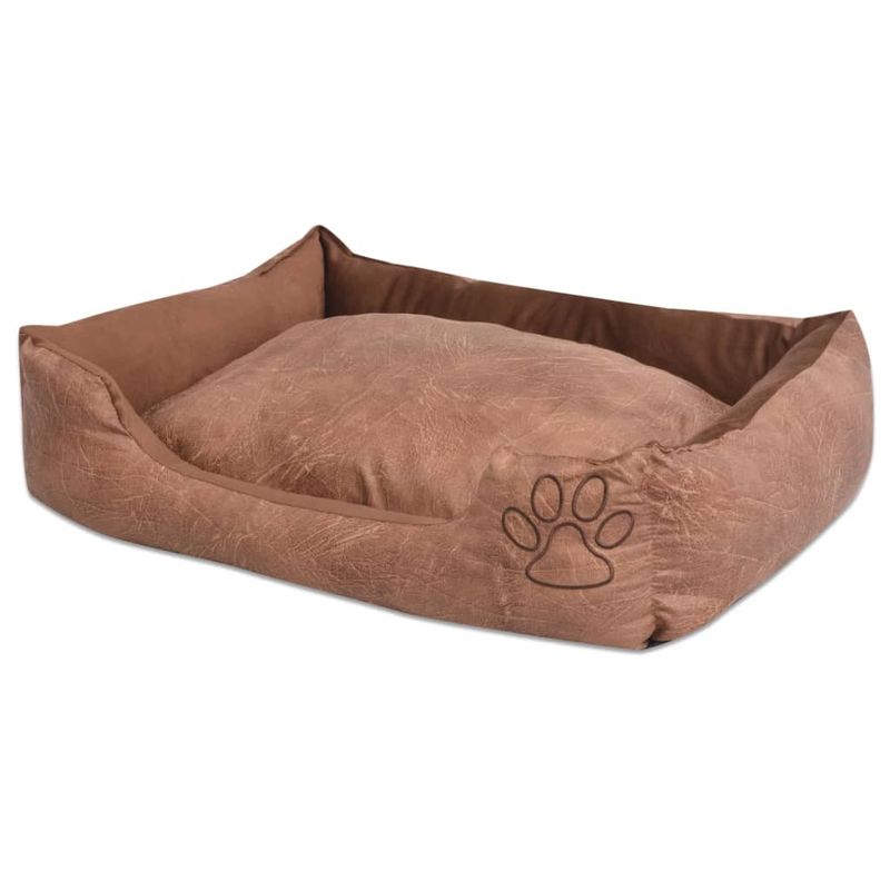 vidaXL lit pour chiens Tissu