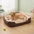 vidaXL lit pour chiens Tissu vidaXL lit pour chiens Tissu