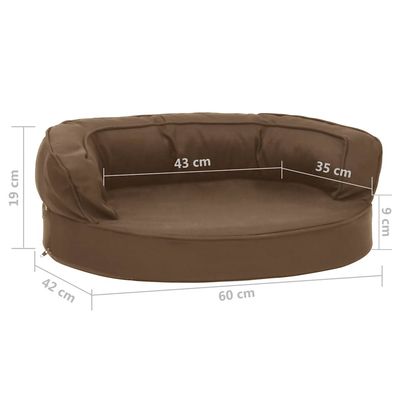 vidaXL matelas de lit pour chien Tissu