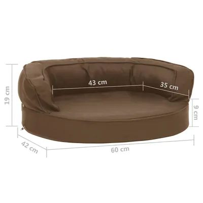 vidaXL matelas de lit pour chien Tissu