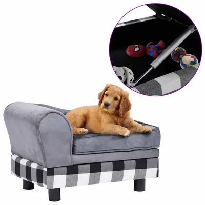 vidaXL canapé pour chien Peluche vidaXL canapé pour chien Peluche
