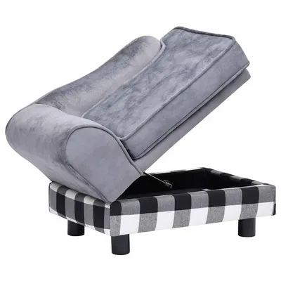 vidaXL canapé pour chien Peluche vidaXL canapé pour chien Peluche