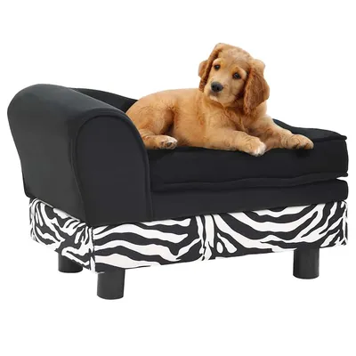 vidaXL canapé pour chien Peluche