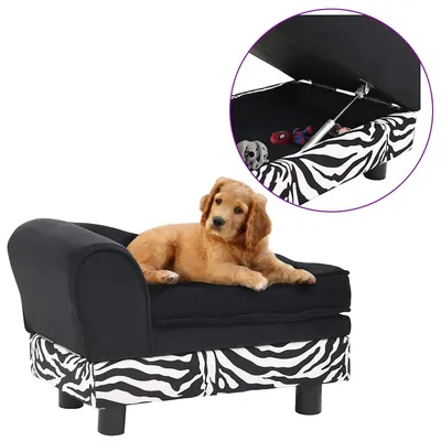 vidaXL canapé pour chien Peluche