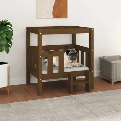 vidaXL lit pour chien Bois de pin vidaXL lit pour chien Bois de pin