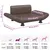 vidaXL lit pour chien Cuir artificiel