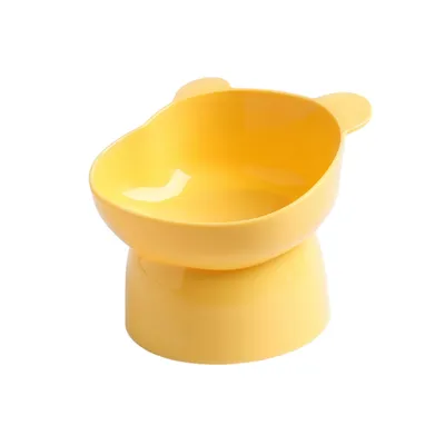 FurryFusion Gamelle inclinée en forme de tête d'ours pour chat FurryFusion Gamelle inclinée en forme de tête d'ours pour chat