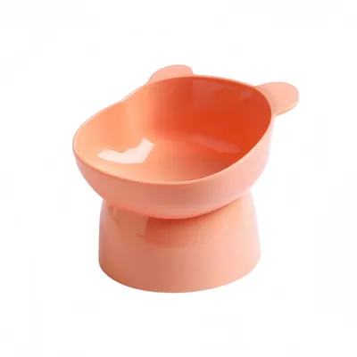 FurryFusion Gamelle inclinée en forme de tête d'ours pour chat FurryFusion Gamelle inclinée en forme de tête d'ours pour chat