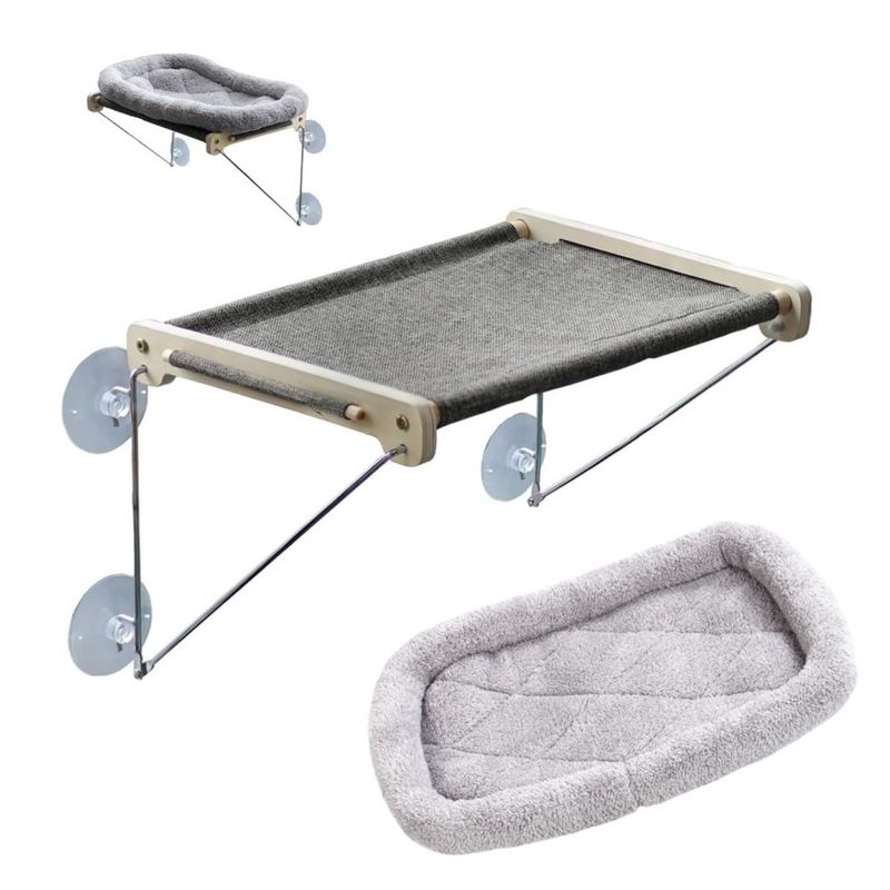 IntiMeg Habitat de fenêtre pour chat à ventouse