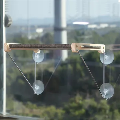 IntiMeg Habitat de fenêtre pour chat à ventouse