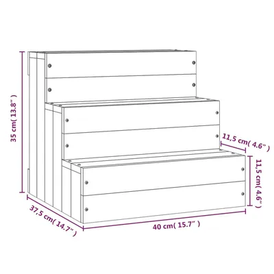 vidaXL escalier pour animaux de compagnie Bois de pin vidaXL escalier pour animaux de compagnie Bois de pin