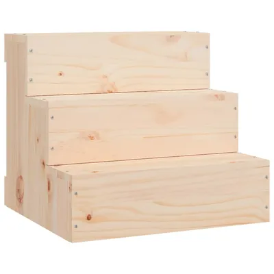 vidaXL escalier pour animaux de compagnie Bois de pin massif