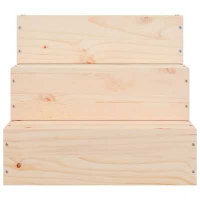 vidaXL escalier pour animaux de compagnie Bois de pin massif