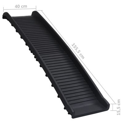vidaXL rampe de voiture pour chiens Polypropylène