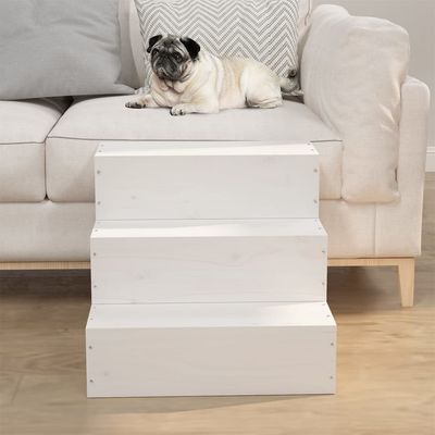 vidaXL escalier pour animaux de compagnie Bois de pin massif