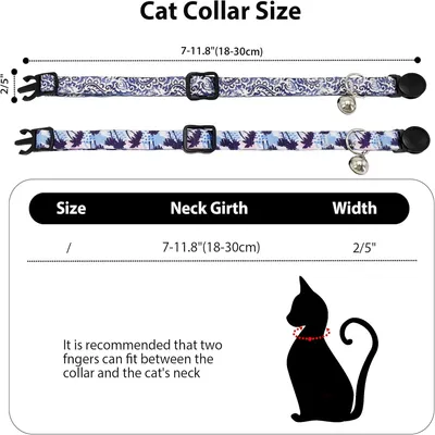 IntiMeg Colliers pour Chat Réglables et Détachables