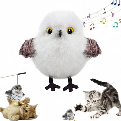 IntiMeg Jouet d'oiseau volant rechargeable pour chat