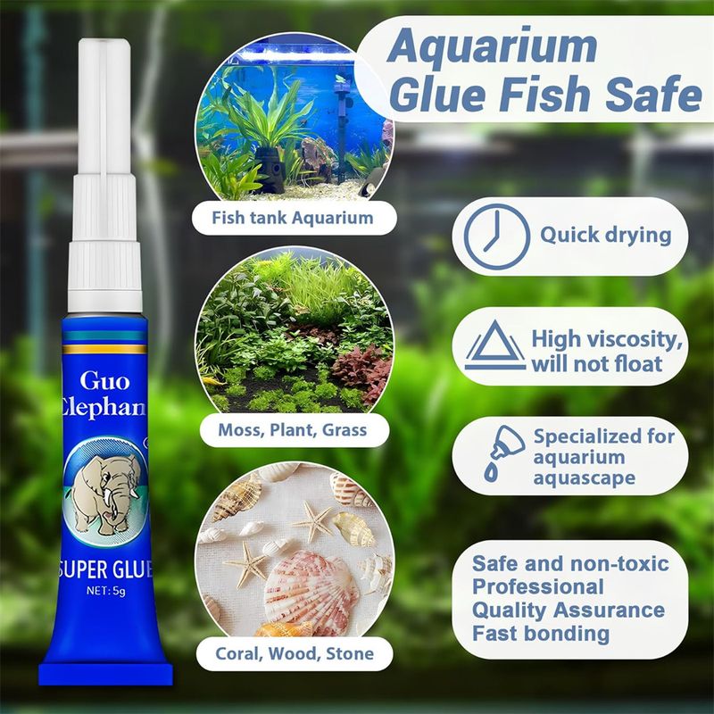 IntiMeg Lot de 5 Colles Coraux pour Aquarium