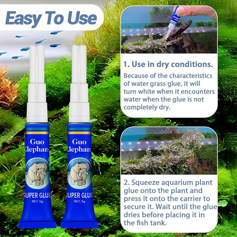 IntiMeg Lot de 5 Colles Coraux pour Aquarium