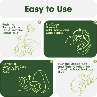 UAMLY Jouets pour chats avec de la nourriture qui fuit