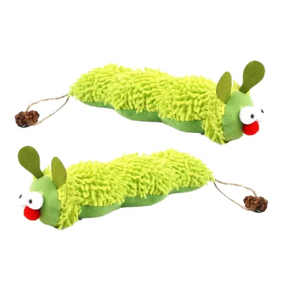 UAMLY Jouet en peluche pour chat en forme de chenille