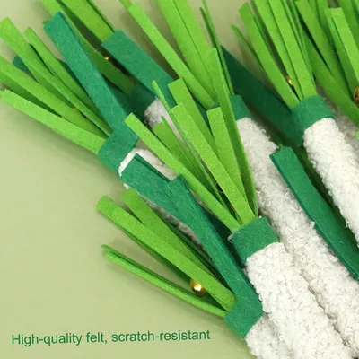 Bâtonnet à mâcher à l'herbe à chat avec corde en coton enveloppée